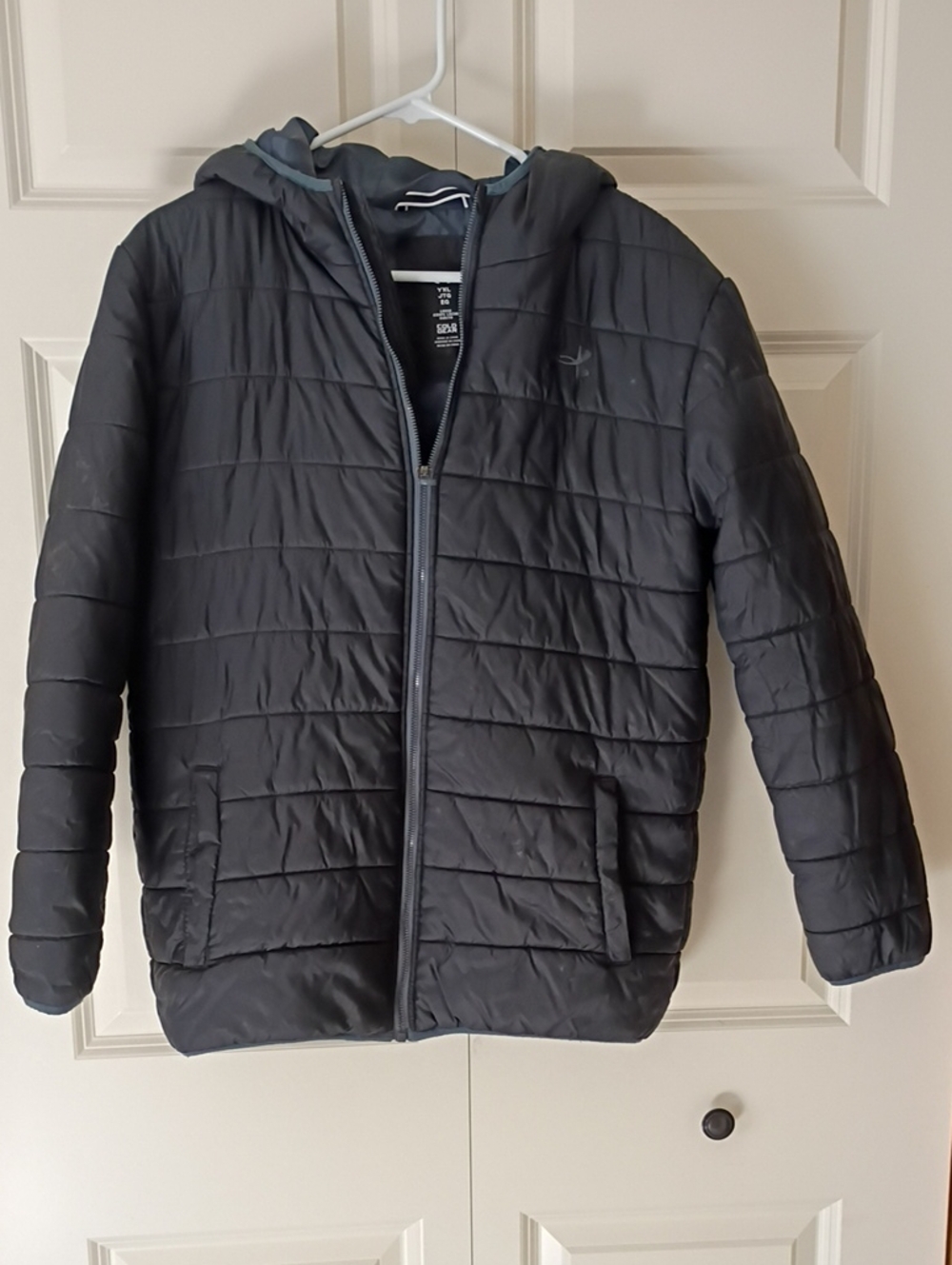 Under Armour Youth Black Quilted Hooded Puffer Jacket